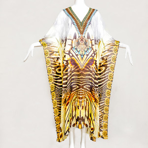 LONG EXOTIC TIGER Embellished, Buy Kaftan Online, kaftans under $99, Kaftans sale, kaftans online
